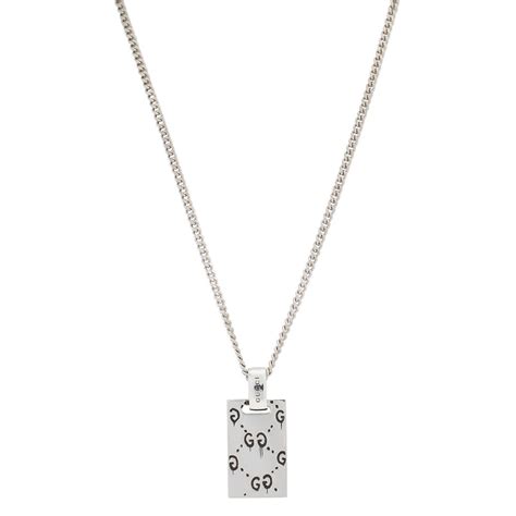 gucci ghost pendant mens